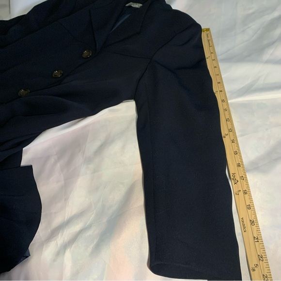 Kasper ASL Coat Shift Dress Lined Size 12P Black Women's Coat - Picture 9 of 11